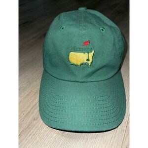 Masters Golf Hat Green American Needle Adjustable 100% Cotton